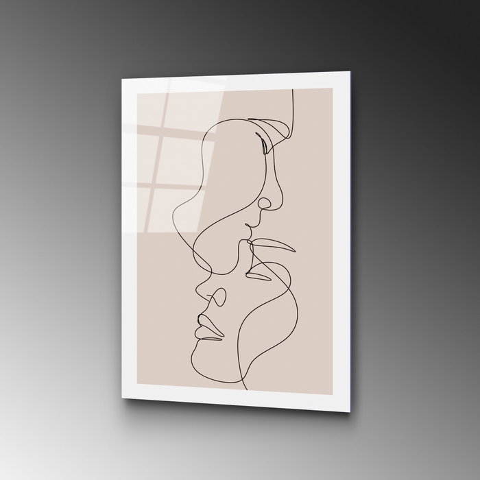 Wallity Cuadro Decorativo de Vidrio Templado Multicolor 30 x 45 cm